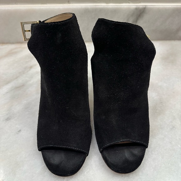 Tory Burch Black Suede Heels - Picture 7 of 8